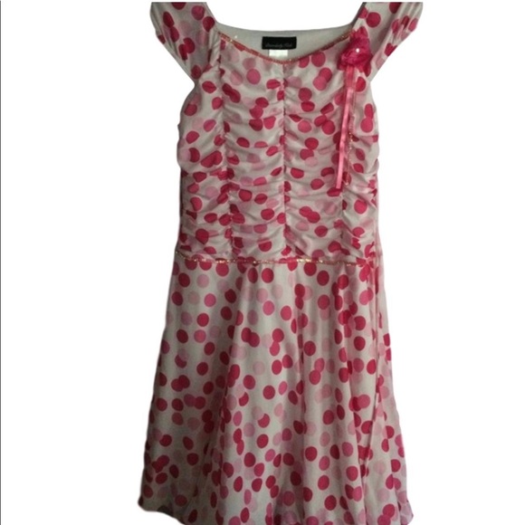 Pink Polka Dot Dress - Picture 1 of 5
